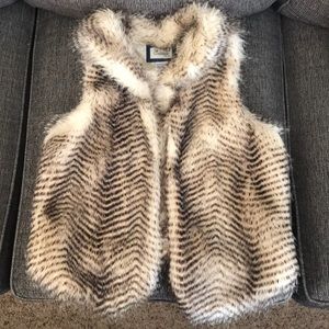 Faux fur vest